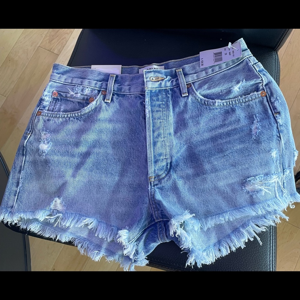 Agolde high waisted jean shorts
